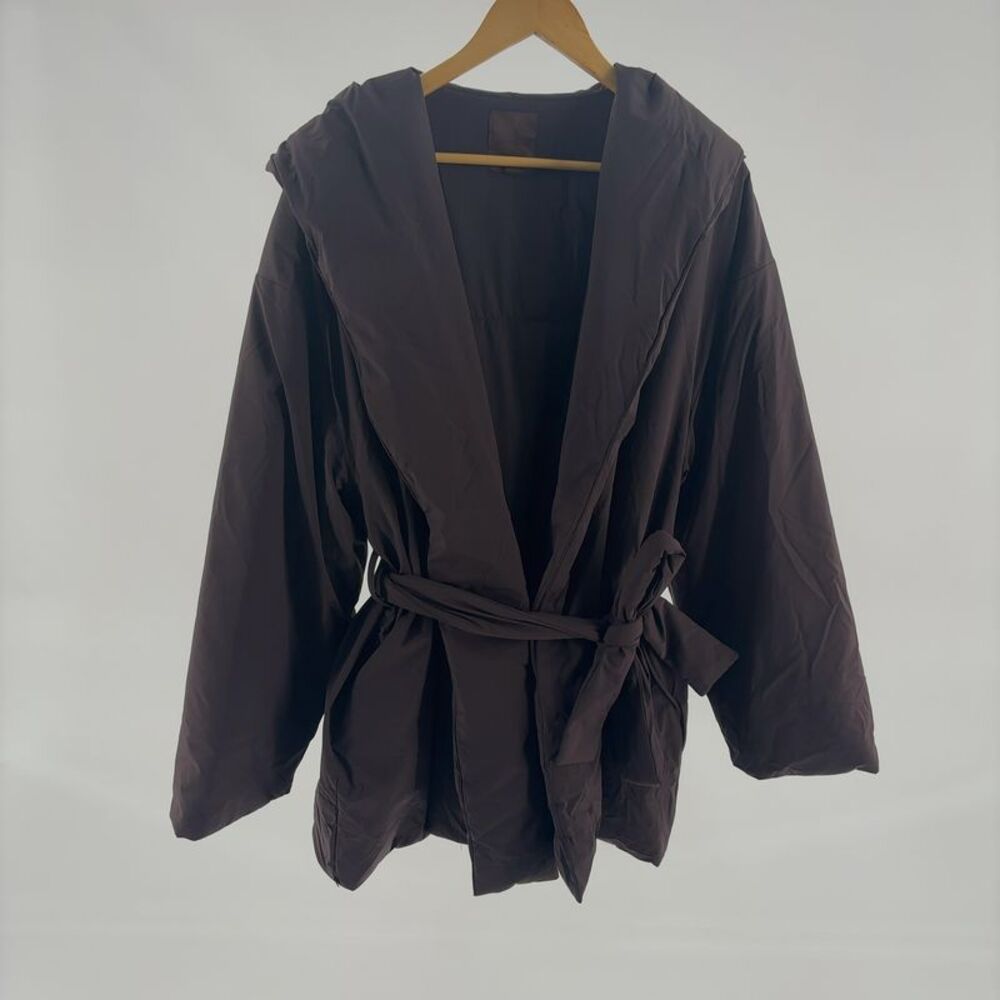 SKIMS Woven Nylon Wrap Coat